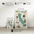 thumbnail image 5 of Idyllwild, California, Typography and Icons (12x18 Aluminum Art, Indoor Outdoor Metal Sign Decor), 5 of 5