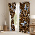thumbnail image 3 of Manfei Blue Bowknot Curtains Pack of 2 (42x84 Each) for Teens Female,Kids Girls Animal Cheetah Print Curtains Blackout,Breathable Home Decor, 3 of 6