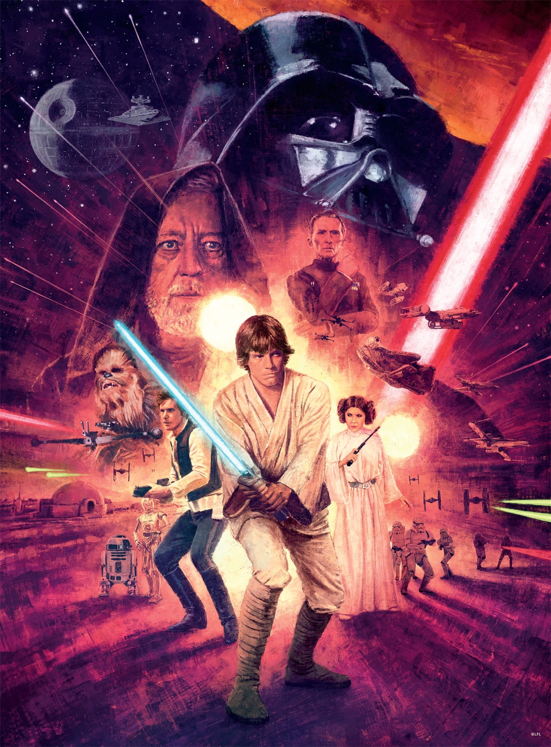 Buffalo Games 1000-Piece Star Wars Awakening of a Jedi Adult Interlocking Jigsaw Puzzle