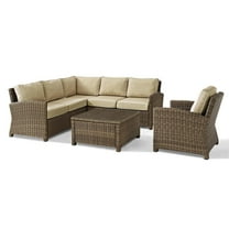 Outdoor Sectional Set Wicker Patio Furniture 5 Piece - Loveseat, Chair, Coffee Table