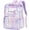 Purple, variant on DAKIMOE Fashion Clear Backpack For School Women School Bookbag Heavy Duty Transparent Backpack, Clear Bookbag
