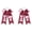 Dark Red, variant on Two Colorful Cheerleader Pin Me Keyrings Great Gift For Friend And Family