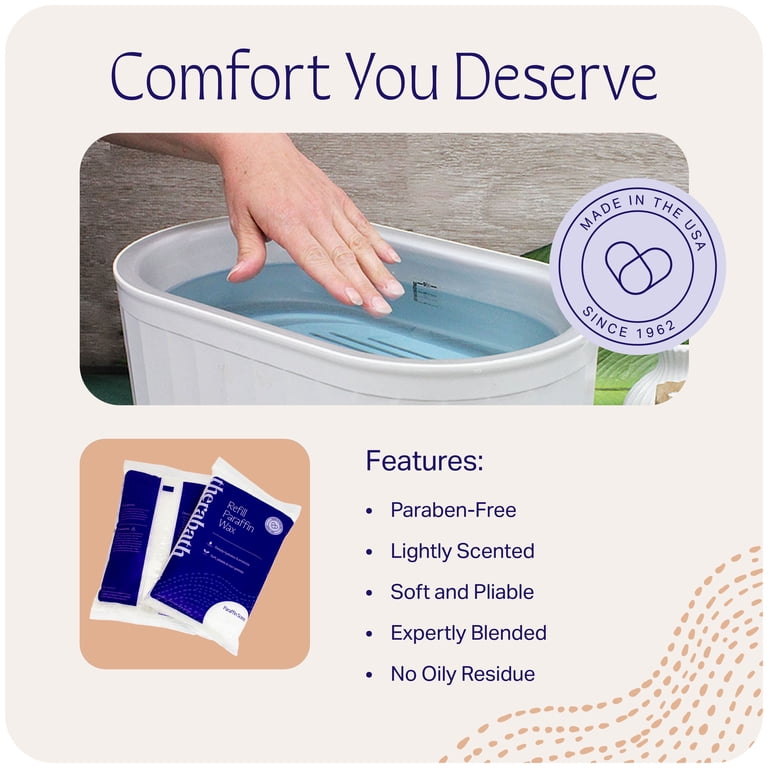 Therabath, Paraffin Wax Refill, 6 lb, Vanilla Scent - Walmart.com