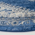 thumbnail image 3 of SAFAVIEH Brentwood Clotilda Oriental Area Rug, Ivory/Blue, 6'7" x 6'7" Round, 3 of 11