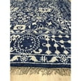 thumbnail image 4 of EORC BLUE Hand Knotted Wool/Bamboo Silk Traditional Agra Rug, 8' x 10'-Color:Blue,Material:Wool, 4 of 4