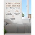thumbnail image 2 of Juego de sábanas Good Sleep Bedding Split King, 100% algodón egipcio, 2 of 7