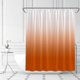 thumbnail image 2 of Orange Ombre Shower Curtain, Gradient Orange White Fabric Bathroom Curtains Decor Set With Hook, 2 of 3