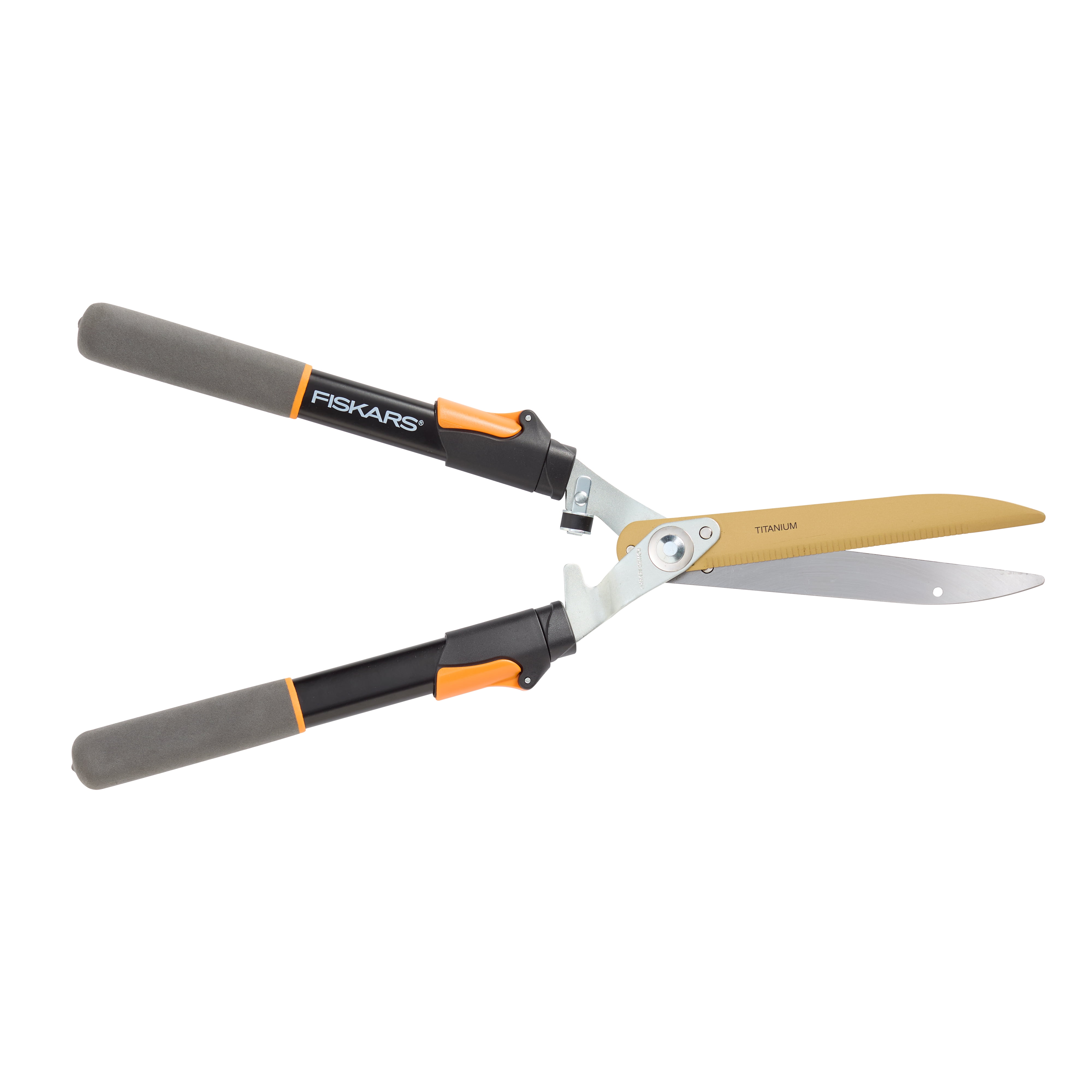 Fiskars Extendable Power-Lever Titanium Hedge Shears
