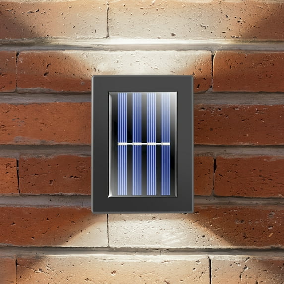 Liwarace Solar Outdoor Waterproof Up and Down Illuminated Wall Light