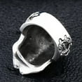 thumbnail image 3 of GKNET Gothic Mens Biker Skull Red Blue Eye Ring Stainless Steel Size 7-13, 3 of 6