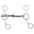 thumbnail image 2 of Tough 1 Horse Bit Kelly Silver Star Sweet Iron Jr. Cow Twist, 2 of 2