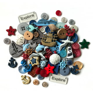 Buttons Galore Hard Candy Christmas Buttons for Sewing Crafts Scrapbooking  DIY Projects. 36 Buttons - 3 Packs