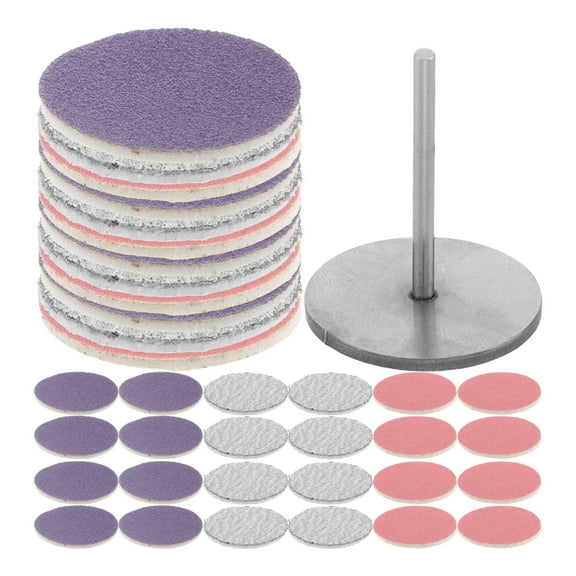 Raindrops 60pcs Foot Sandpaper Discs Pedicure Sanding Paper Discs Foot File for Dead Skin Foot Callus Remover Supplies Tools for Manicure Pedicure