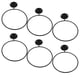 thumbnail image 2 of Soporte de pared para 6 balones de baloncesto y deportes: soporte metálico negro para exhibición de voleibol, fútbol, rugby y fútbol., 2 of 8