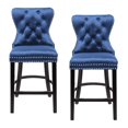 thumbnail image 1 of Heavenly Collection Tabouret Capitonné Bleu, 1 of 4