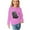Pink, variant on Zwiiyzr Toddler Baby Girl Long Sleeve Sweatshirt Crew Neck Tops Basic Solid Color Sweater Shirts Kid Fall Clothes 3-14 Years Olive Green