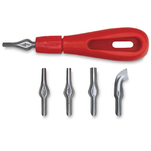 Essdee Lino Cutter Handle with 5 Blades