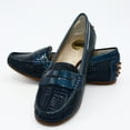 thumbnail image 7 of Blue Patent Leather Slip-On Loafer - 1936 Boutique Style 811-103, 7 of 7