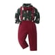 thumbnail image 4 of Conjunto de manga larga con cuello vuelto para recién nacidos, ropa de invierno para niños, conjunto de pantalones con tirantes de manga larga, conjunto navideño para niños, 4 of 7
