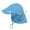Light Blue, variant on green sprouts UPF50+ Eco Flap Hat-White-2T-4T