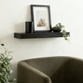 thumbnail image 3 of Hometrends 23in Wynot MDF Floating Wall Shelf Black, 3 of 7