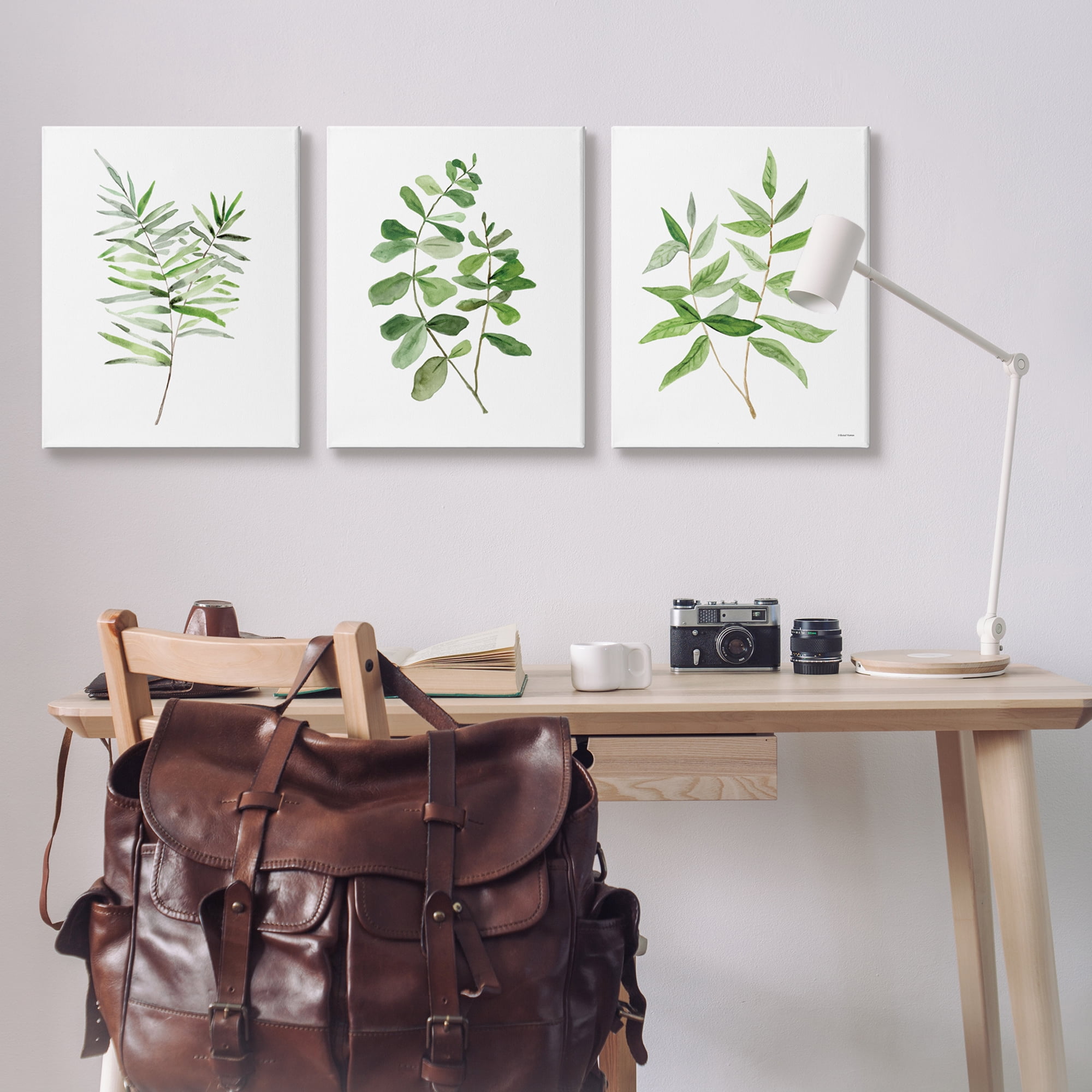 Stupell Kitchen Herb Bunches Botanicals Botanical & Floral Painting Gallery Wrapped Canvas Print Wall Art, Set of 3