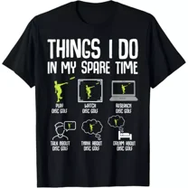 Disc Golf Things I Do In My Spare Time Frisbee Men Gift T-Shirt Unisex S-5XL Hot Trending Shirt, Vintage Birthday Gift
