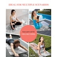 thumbnail image 7 of Grey Coastal Yoga Towel for Hot Yoga Non Slip, Ocean Coral Starfish Shell Modern Sea Yoga Mat Towel Absorbent Yoga Sweat Towels Microfiber Hot Yoga Blanket for Bikram Pilates 26"x74", 7 of 7