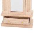 thumbnail image 3 of Armario de madera para casa de muñecas 1:12, muebles para casa de muñecas con espejo, decoración para dormitorio y casa de muñecas, 3 of 8
