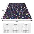 thumbnail image 5 of Bingfone Colored Balloons Print Flannel Fleece Blanket Throw Blanket For Bed,Sofa,Couch,Travel,Camping(80"X60"), 5 of 9