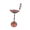 thumbnail image 2 of Metal Bird Bath Bowl 28.74 "Altura para al aire libre con estatua de pájaros comedero para pájaros bronce rojo, 2 of 8