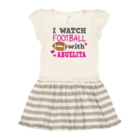 

Inktastic I Watch Football with My Abuelita Gift Toddler Girl Dress