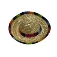 thumbnail image 3 of Mini sombrero de paja tejido a mano, fácil de usar, lindo sombrero para perro, accesorios adorables, gorra para mascota, fiesta Bordes de colores, 3 of 8