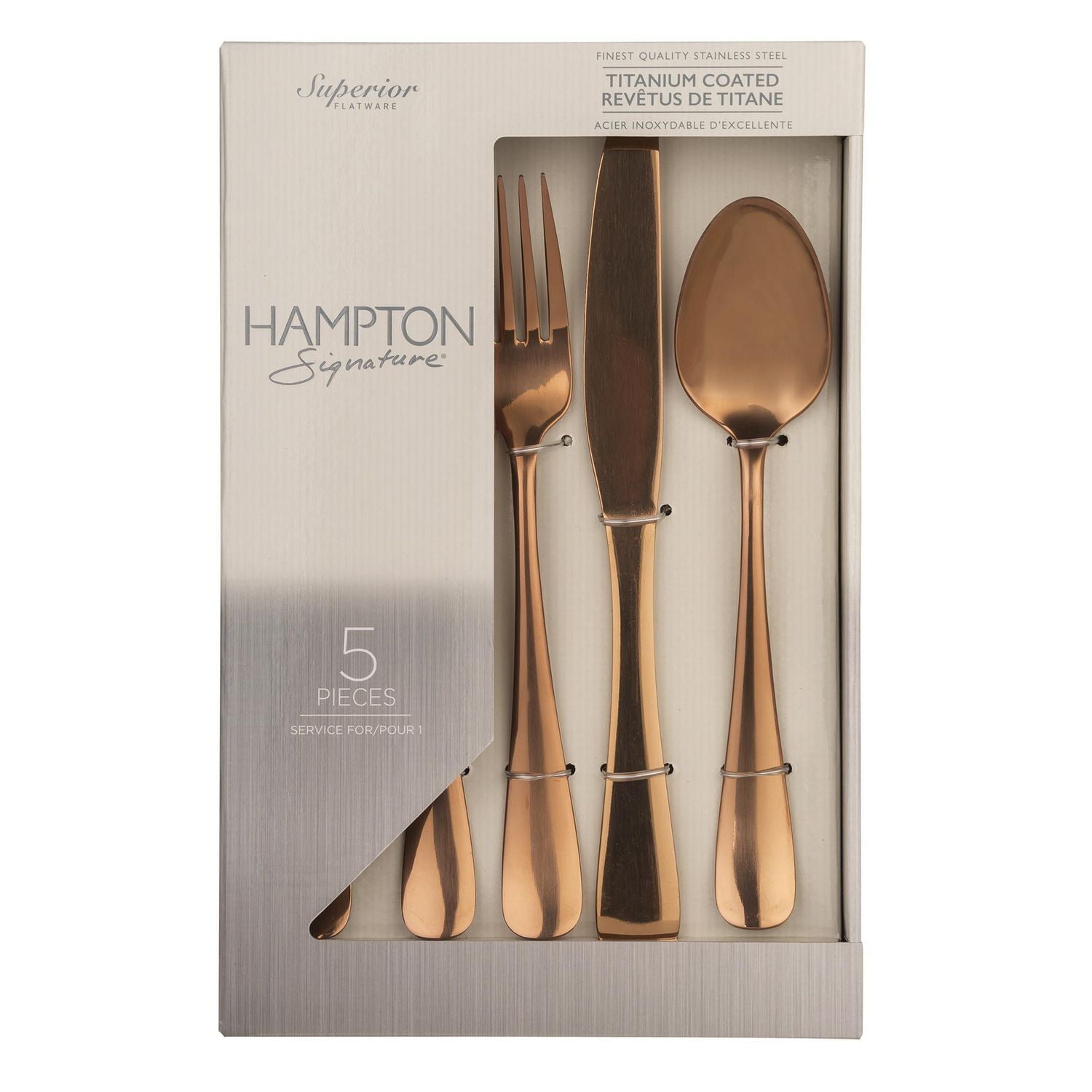 Hampton Forge Melodie Copper Flatware Set