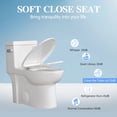 thumbnail image 5 of 1.28 GPF One Piece Toilet Single Flush , Water-Saving Elongated Comfort Height Floor Mounted, Soft Closing Seat, 1000 Gram Map Flushing Score Toilet, Gloss White 23T03-GW, 5 of 15