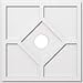 thumbnail image 3 of Ekena Millwork CMP24EY-04000 24 Po OD x 4 Po ID Carré Embry Architecture Grade PVC Contemporain Médaillon de Plafond, 3 of 4