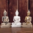 thumbnail image 1 of Meditative Seated Buddha Sandstone Statue Sculpture Figurine Decor, 1 of 7