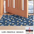 thumbnail image 3 of Dark Blue Sun Moon Cloud Star Pattern Door Rugs,Washable Non Slip Door Mats Indoor,Decorative Door Mats,Entry Mat Indoor for Entrance,Bedroom,Kitchen,Bathroom,17"x30", 3 of 6