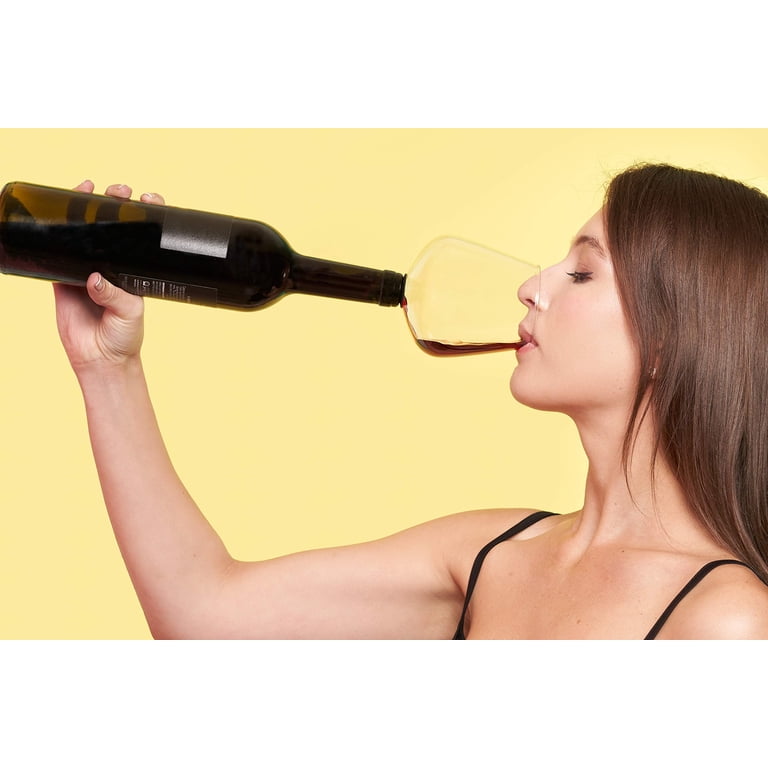 Godinger ChugMate Wine Glass Bottle Topper