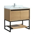 thumbnail image 2 of Laviva 313SMR-36CO-WC Alto 36" California White Oak Vanity + White Carrara Top, 2 of 3