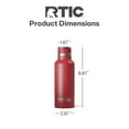 thumbnail image 5 of RTIC 16 oz Ceramic Lined Insulated Journey Bottle, Leak-Proof Lid, Flag Red, 5 of 6