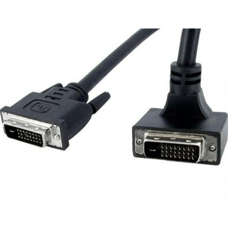 UPC: 0065030837514 | Startech 6 ft 90 Degree Down Angled DVI-D Monitor Cable – M/M – DVI-D (Dual-Link) Male Video – DVI-D (Dual-Link) Male Video – 6ft – Black