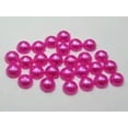 thumbnail image 3 of U8MO 2000 Hot Pink Acrylic Half Pearl Flatback Round Bead 4mm Nail Art Tips Scrapbook, 3 of 6