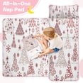 thumbnail image 4 of White Christmas Tree Pattern Toddler Nap Mats for Kids Preschool,51"x22" Sleeping Mat Bag or Kids,Toddler Sleeping Bag,Toddler Nap Mat or Daycare, 4 of 6