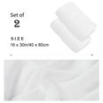 thumbnail image 4 of PiccoCasa 750GSM 100% Cotton Hand Towel for Bathroom, Set of 2 White, 4 of 7