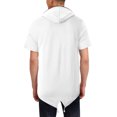thumbnail image 2 of Hat and Beyond Men's Hooded Tee Hipster Round Hem Zipper Pockets Tee Shirt, 2 of 7