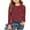 C-Brick Red264, variant on JIAYUE Kids Girls Tops Sequins Solid Color Long Sleeve Crew Neck Pull-On Classic Fit T Shirt For Child Stylish Urban Tops