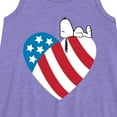 thumbnail image 2 of Peanuts - Snoopy On Flag Heart - Toddler & Youth Girls A-line Dress, 2 of 5