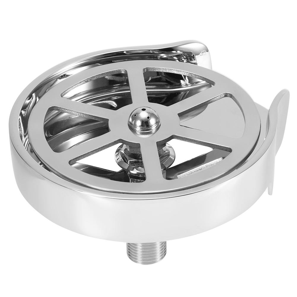 LYUMO Cup Washer,Cup Cleaner,G1/2in Stainless Steel Automatic Glass