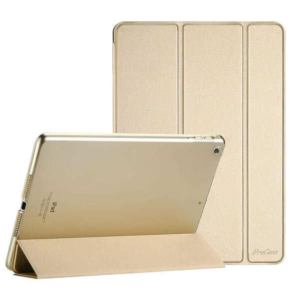 Funda ProCase Smart para iPad de 9,7 pulgadas (6.ª y 5.ª generación, 2018 y 2017), color dorado